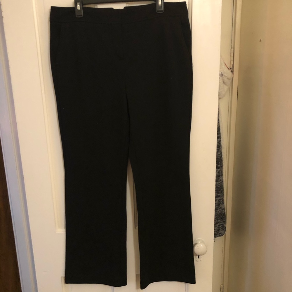 Black knit pants